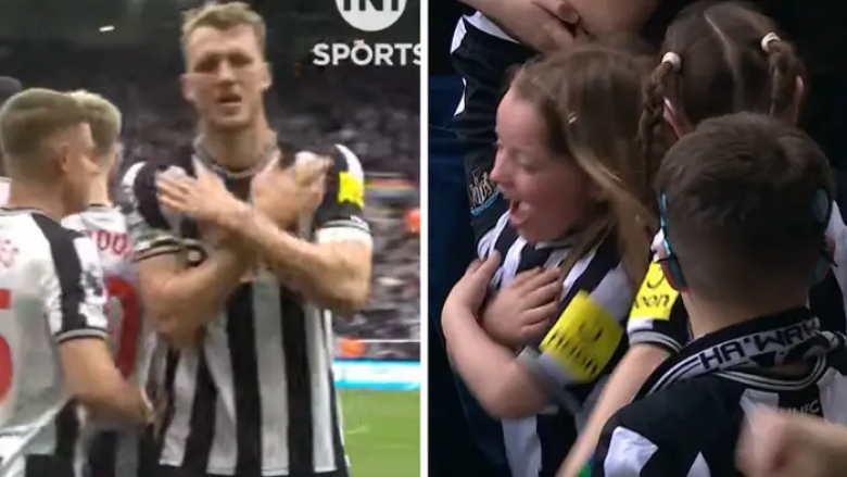 Dan Burn u dërgon një mesazh tifozëve të shurdhër të Newcastle, një vajzë një tribuna ishte shumë e lumtur me gjestin e mbrojtësit