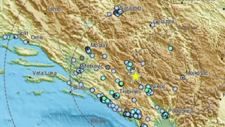 Tërmet në Bosnje-Hercegovinë dhe Mal të Zi