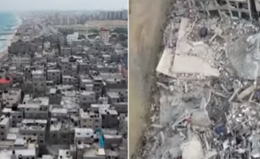 Pamjet me dron që tregojnë se si Gaza dikur e gjallë palestineze është shndërruar në një djerrinë rrënojash nga bombardimet izraelite
