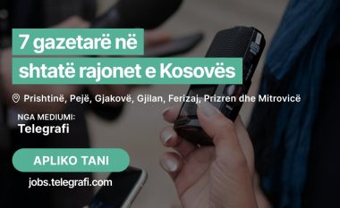 Aplikimi për projektin “Telegrafi Local News” vazhdon të jetë i hapur për Mitrovicën dhe Pejën – një mundësi e shkëlqyer në fushën e gazetarisë