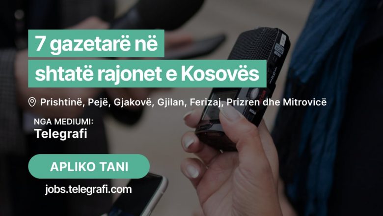 Aplikimi për projektin “Telegrafi Local News” vazhdon të jetë i hapur për Mitrovicën dhe Pejën – një mundësi e shkëlqyer në fushën e gazetarisë