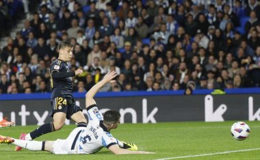 Mjafton goli i Guler, Real Madridi arkëton tri pikë në udhëtim tek Real Sociedadi