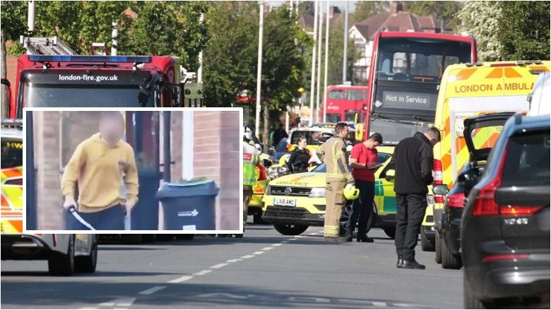 Pesë persona përfunduan në spital pasi një burrë i sulmoi me ‘shpatë’, pranë një stacioni të metrosë në Londër