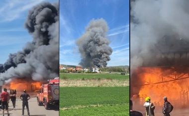 “Dëme të konsiderueshme materiale” - policia deklarohet rreth djegies së fabrikës në Podujevë