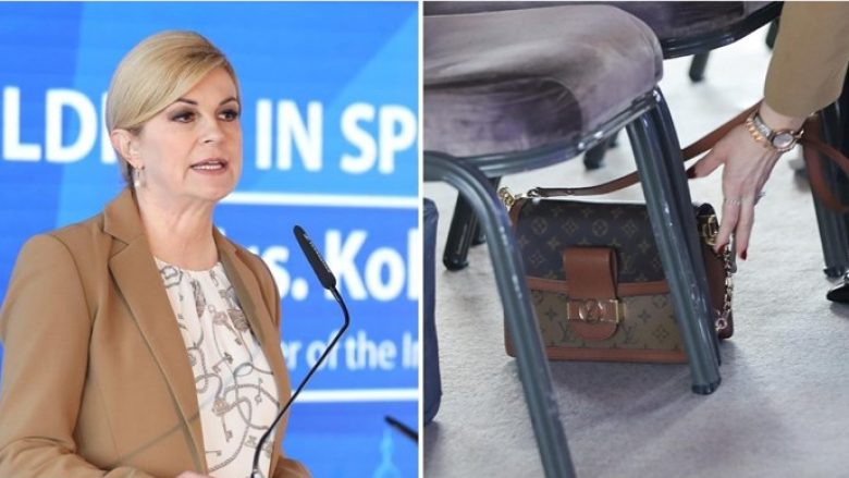 Ish-presidentja kroate Kolinda Grabar-Kitarovic merr vëmendjen me çantën 3000 euroshe të “Louis Vuitton” në një event