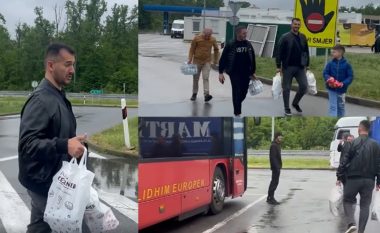 Labinot Tahiri u çon ushqime shtetasve kosovarë të bllokuar në kufirin Serbi-Kroaci
