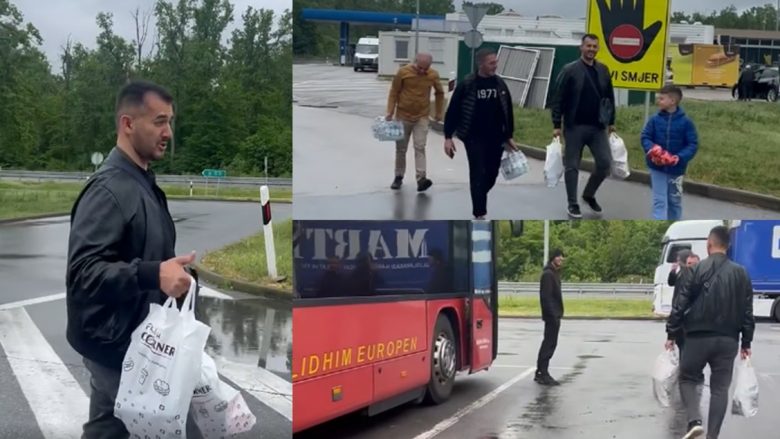 Labinot Tahiri u çon ushqime shtetasve kosovarë të bllokuar në kufirin Serbi-Kroaci