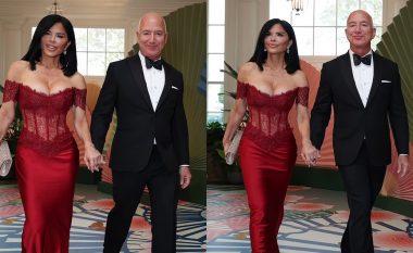 E dashura Jeff Bezos kritikohet për fustanin që veshi në Shtëpinë e Bardhë – “a ka shkuar në darkë, a po në klub striptizi”