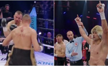 Grushte të fuqishme dhe hedhje në tokë, turko-gjermani Cinkara e fiton luftën ndaj boksierit kosovar Armend Xhoxhaj