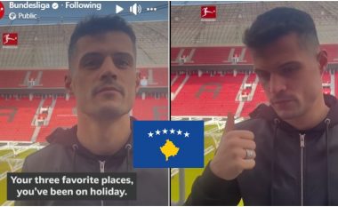 Gjithmonë duke promovuar Kosovën, Granit Xhaka me një përgjigje fantastike kur pyetet nga Bundesliga se cili është vendi i preferuar për pushime