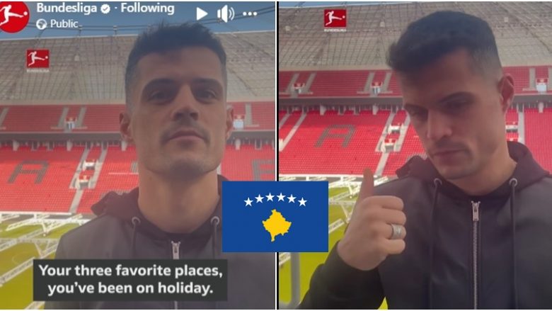 Gjithmonë duke promovuar Kosovën, Granit Xhaka me një përgjigje fantastike kur pyetet nga Bundesliga se cili është vendi i preferuar për pushime
