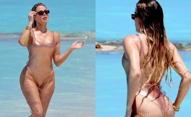 Khloe Kardashian tregon trupin e saj të tonifikuar me rroba banje nga “SKIMS”