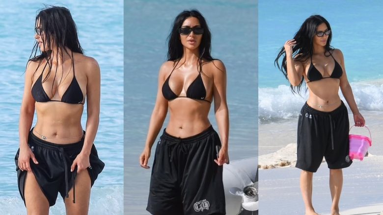Kim Kardashian vazhdon të sjellë imazhe të mrekullueshme, nga plazhi në Turks dhe Caicos