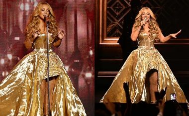 Mariah Carey nis performancën ‘Mimi Live’ me një fustan mahnitës ari, në Las Vegas