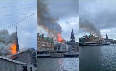 “400 vjet trashëgimi kulturore daneze në flakë” - një zjarr përfshin një nga ndërtesat më të vjetra të Kopenhagës