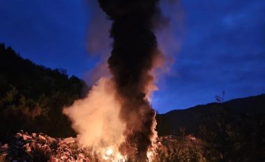 Zjarret në dy deponi në Zhelinë dhe Bogovinë