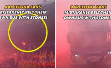 Duke menduar se ishte i PSG-së, tifozët e Barcelonës sulmuan autobusin e ekipit të tyre