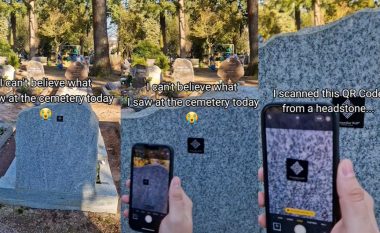 Burri hasi në një gur varri me një kod QR - kur e skanoi nuk mund ta imagjinonte se çfarë pa