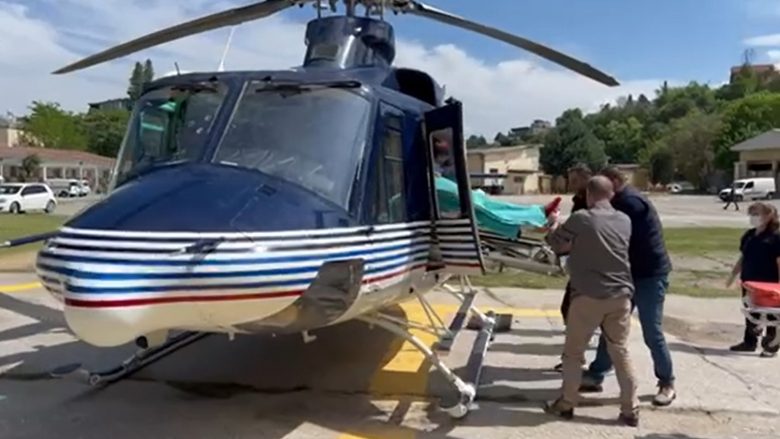QMK: Pacienti nga Maqedonia ka mbërritur në Shkup nga Hungaria me helikopterin e MPB-së