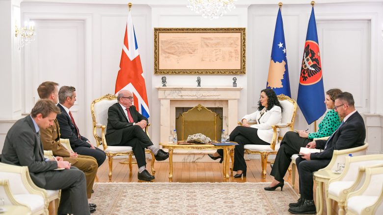 Osmani në takimin me të dërguarin britanik: Anëtarësimi i Kosovës në KiE do të ishte triumf për demokracinë 
