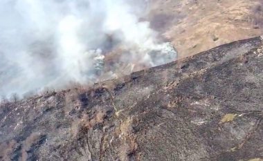 Dyshohet i qëllimshëm, zjarri përfshin pyjet e fshatit Niçë në Pogradec