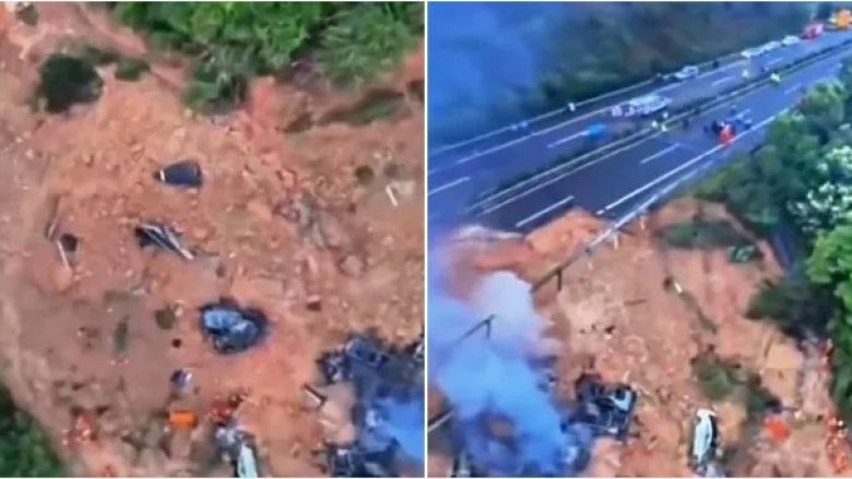 Të paktën 19 të vdekur pas shembjes së një pjese të madhe të autostradës në Kinë