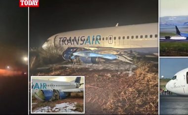 Aeroplani me 78 pasagjerë del nga pista në Senegal, lëndohen 11 pasagjerë – motori i fluturakes përfshihet nga zjarri