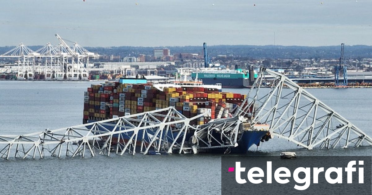 Shpërthim i kontrolluar  copa gjigante e urës që ra mbi anijen e mallrave në Baltimore do të hidhet në erë me eksploziv