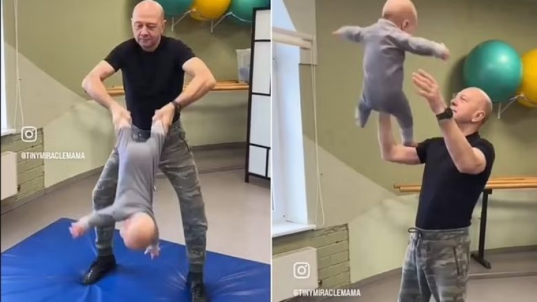 Babai bën akrobacione me foshnjën, mjekët paralajmërojnë se lëvizje të tilla mund të shkaktojnë lëndime në tru