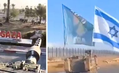 “E dua Gazën”, momenti kur tanku izraelit shkatërron mbishkrimin në Rafah