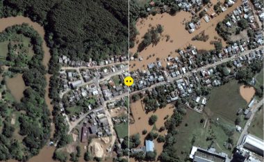 Para dhe pas përmbytjeve në Brazil, imazhet satelitore tregojnë pasojat