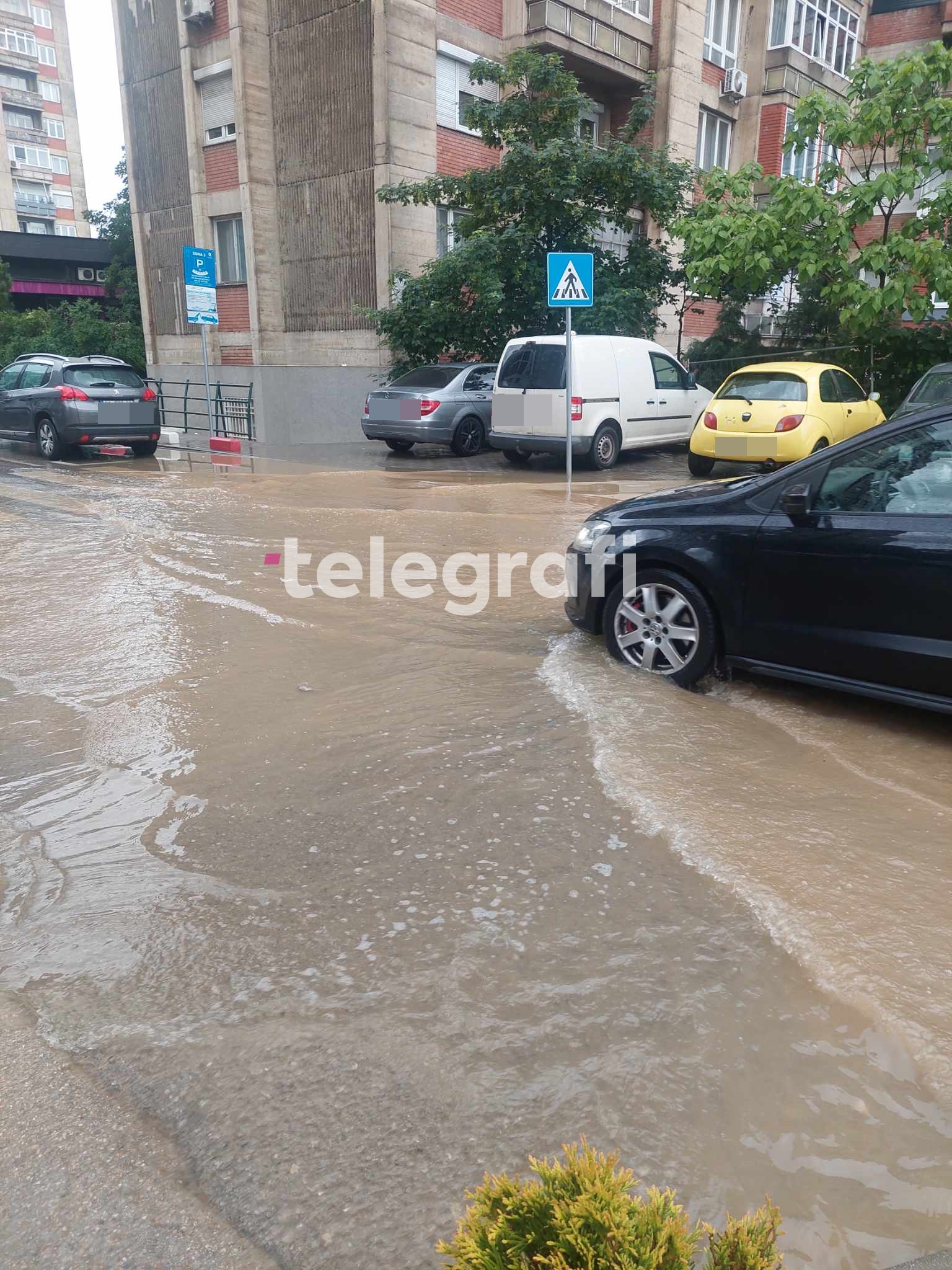Vërshime në Prishtinë, rruga 