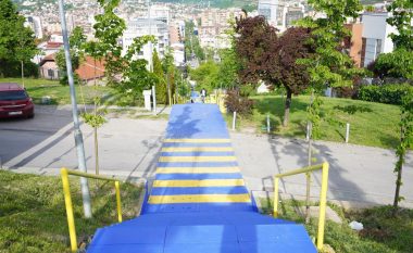 Dita e Evropës, shkallët e Arbërisë në Prishtinë me ngjyrat e flamurit të BE-së