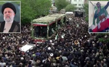 Iranianët dalin në rrugë për t’i dhënë lamtumirën e fundit presidentit Ebrahim Raisi