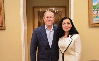 Osmani takon ish-presidentin Bush, e quan lajmëtar i pavarësisë së Kosovës