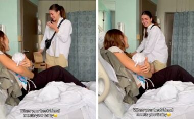 Një grua viziton në spital mikeshën pas lindjes - reagimi i saj do t'ju shkrijë zemrën