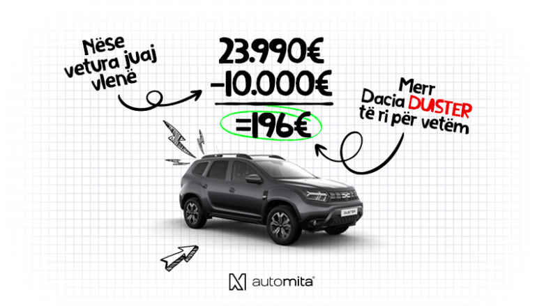 Ndrroje kerrin e vogël me Dacia Duster të ri për rrugë të gjata - Auto Mita