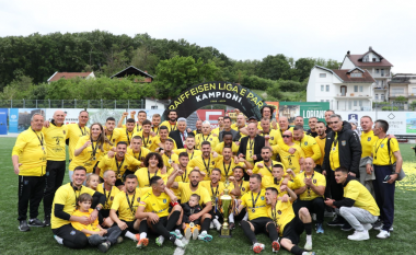 FC Suhareka ngjitet në AlbiMall Superligë, feston titullin e kampionit në Raiffeisen Ligën e Parë – Grupi A