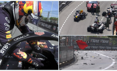 Incident i tmerrshëm në Formula 1 në Monte Carlo, makina e Sergio Perez është shkatërruar plotësisht