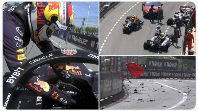 Incident i tmerrshëm në Formula 1 në Monte Carlo, makina e Sergio Perez është shkatërruar plotësisht