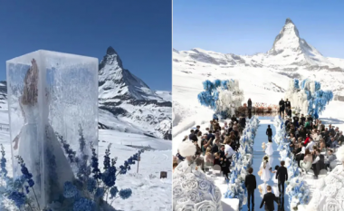 Dasmë unike, çifti martohet në malin me borë të Zvicrës me mbi dy mijë metra lartësi