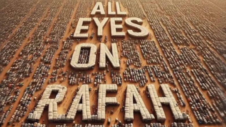 Si erdhi dhe çfarë do të thotë slogani viral ‘All eyes on Rafah’? Ai është përdorur 47 milionë herë në Instagram deri më tani
