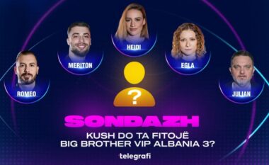 Sondazh: Kush do ta fitojë Big Brother VIP Albania 3?