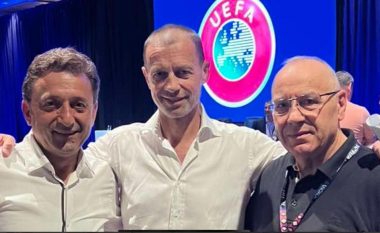 Kryetari i FFK-së, Agim Ademi takon presidentin e UEFA-së para Kongresit të FIFA-së