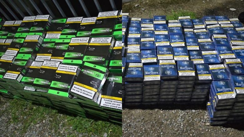 Në automjetin me targa të Serbisë, policia konfiskoi 390 kg duhan kontrabandë në Gjilan
