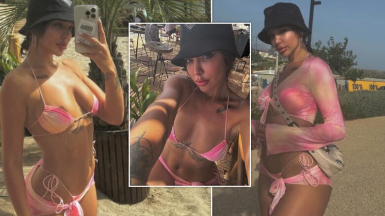 Ana Kabashi mahnit me linjat trupore në fotografitë me bikini