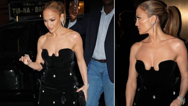 Jennifer Lopez vishet me fustanin e krijuar nga stilistja shqiptare, Diana Qerimi