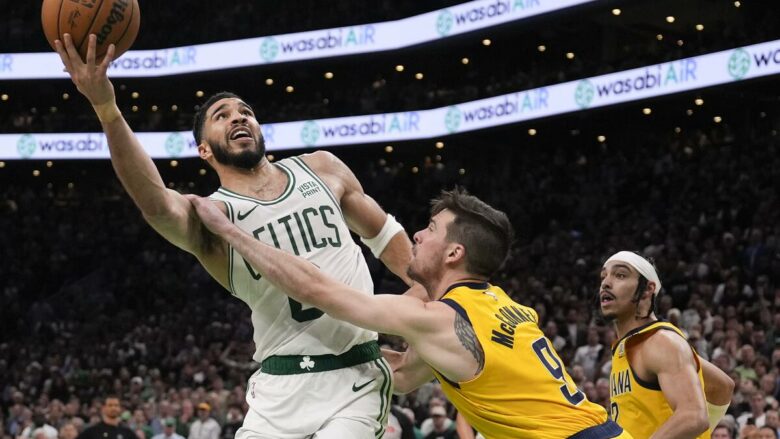 Spektakël në TD Garden, Boston Celtics mposht Indianan pas vazhdimeve dhe merr fitoren e parë në finalen e Konferencës