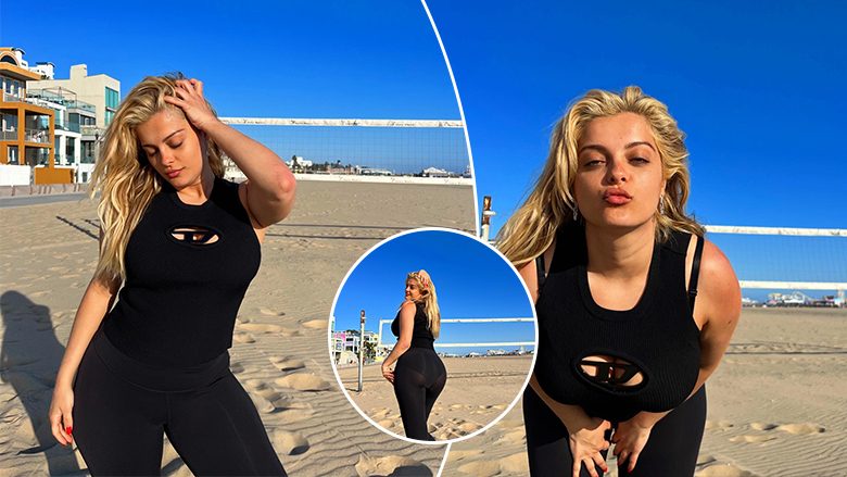 Bebe Rexha merr vëmendjen me fotografitë atraktive nga plazhi i Santa Monicas