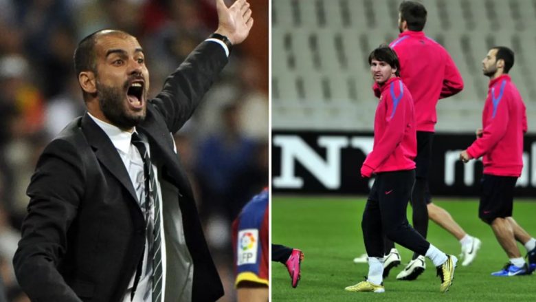 Pep Guardiola shiti dy yje të Barcelonës pasi erdhën në stërvitje të dehur – ai donte ta mbronte Messin